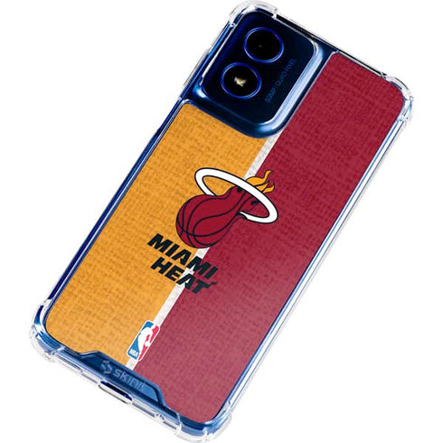 NBA Miami Heat Canvas Moto G 5G (2024) Clear Case